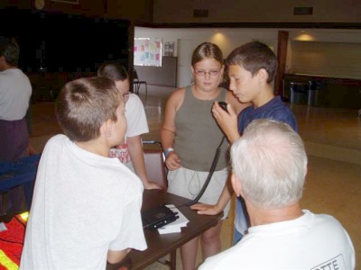 Ham Radio Demo for Summer Camp Kids at Tringali Center -  Photos by Martin W4MHH - Slide 33