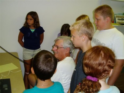 Ham Radio Demo for Summer Camp Kids at Tringali Center -  Photos by Martin W4MHH - Slide 38